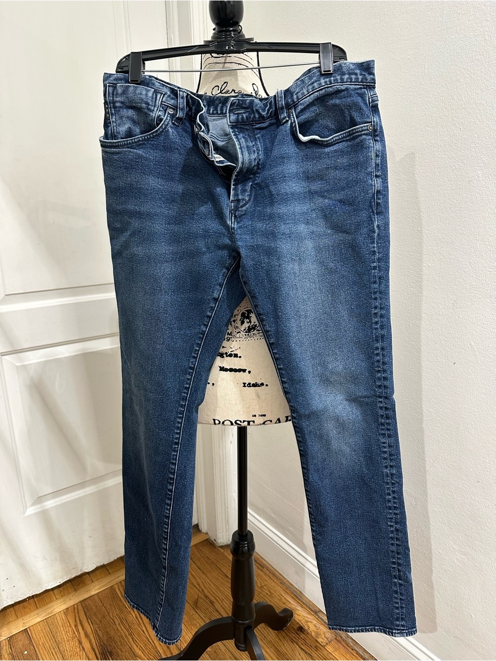 John Varvatos Slim Straight Dark Blue Denim Jeans